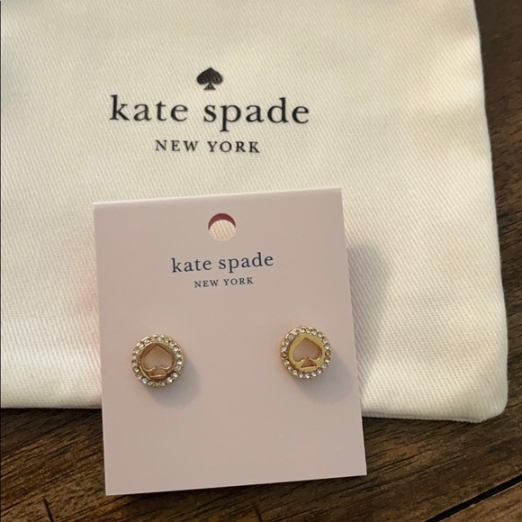 NWT kate spade Gold Spot the Spade Earrings - Picture 3 of 6